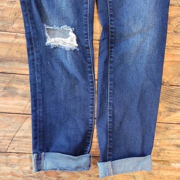 Tinsel Rolled Leg Ripped Jeans size 28 - Picture 4 of 8